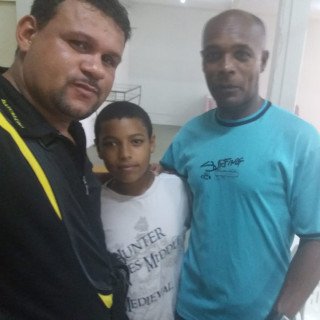 Evangelista Carlinhos e o Locutor Irsael Silva